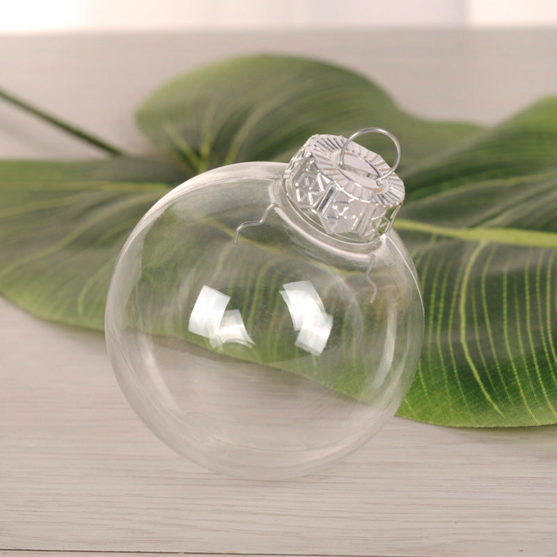 Wholesale Christmas Decoration Transparent Plastic Christmas Balls